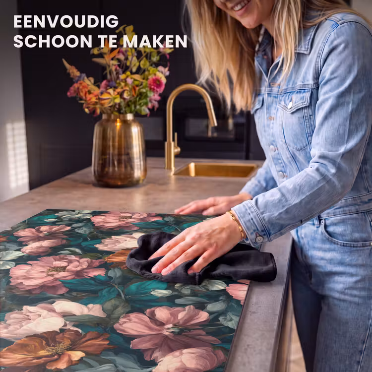 Inductie beschermer - Bloemen - Schilderachtig - Patroon - Roze — 6