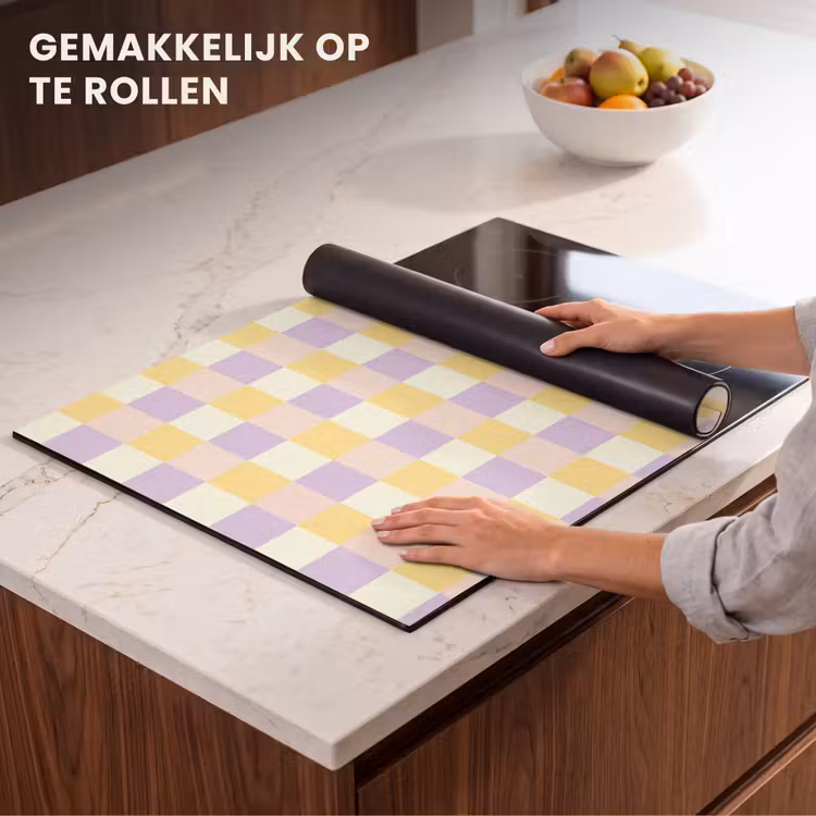 Inductie beschermer - Blokjes - Lila - Geel — 7