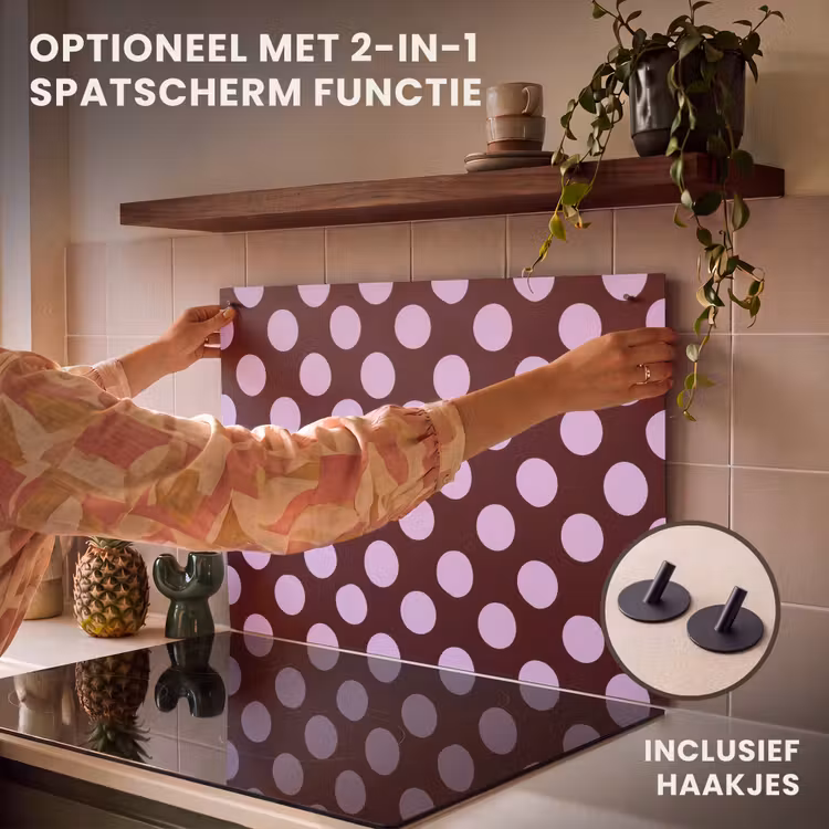 Inductie beschermer - Klassiek - Stippen - Paars — 10