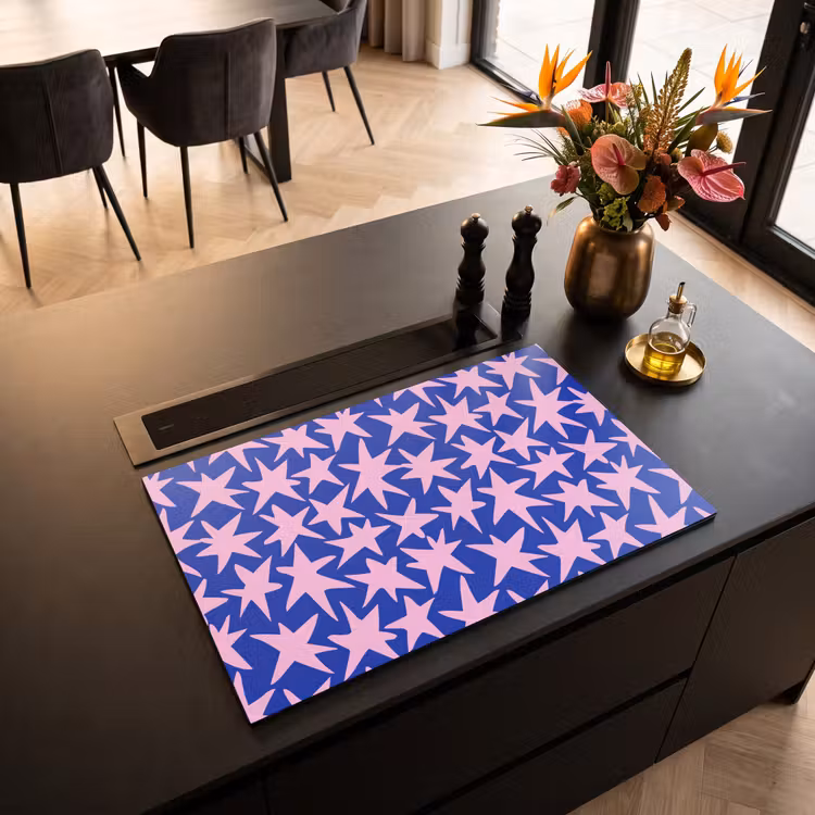 Inductie beschermer - Modern - Sterren - Blauw — 5