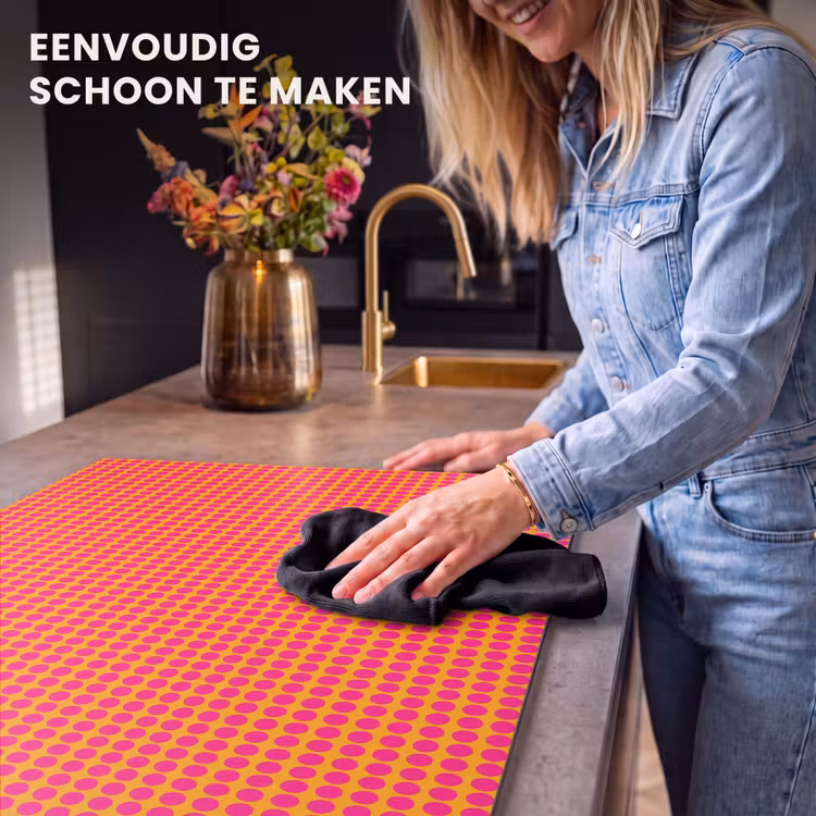 Inductie beschermer - Modern - Stippen - Oranje — 6