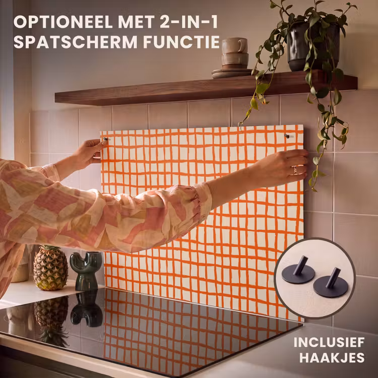 Inductie beschermer - Patroon - Lijnen - Oranje — 10