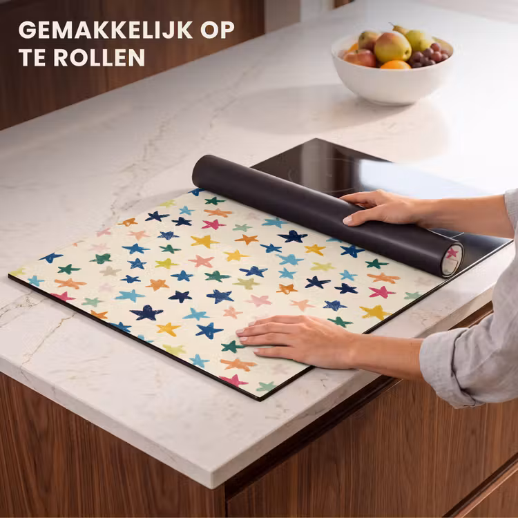 Inductie beschermer - Patroon - Sterren - Kleurrijk — 7