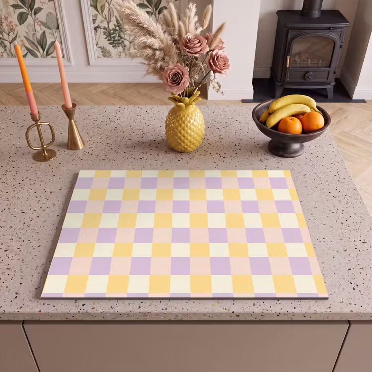Inductie beschermer - Blokjes - Lila - Geel — 2