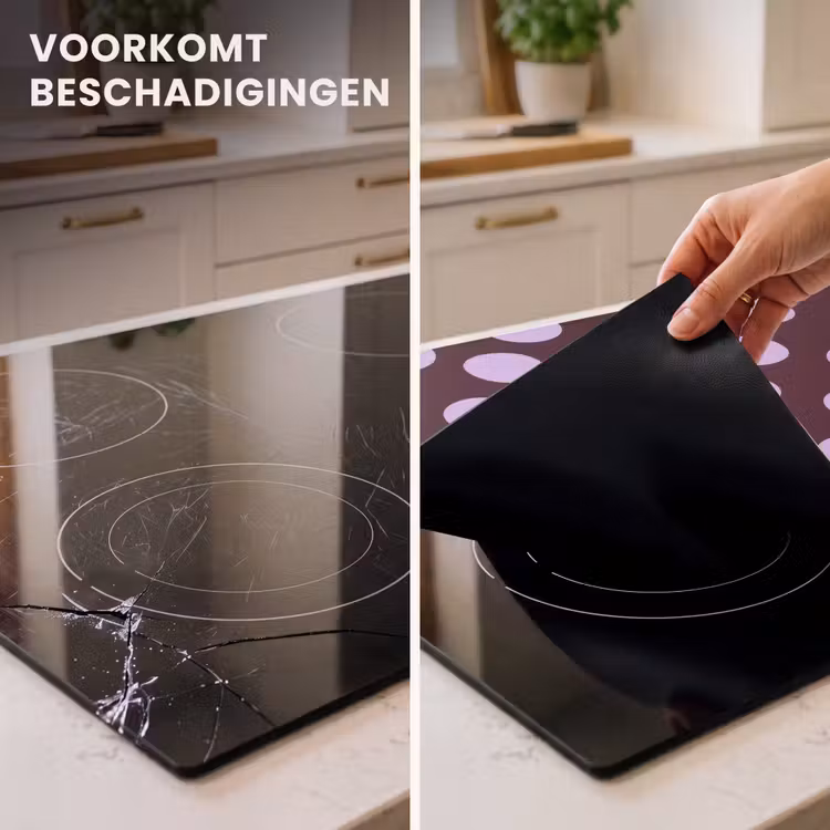 Inductie beschermer - Klassiek - Stippen - Paars — 3