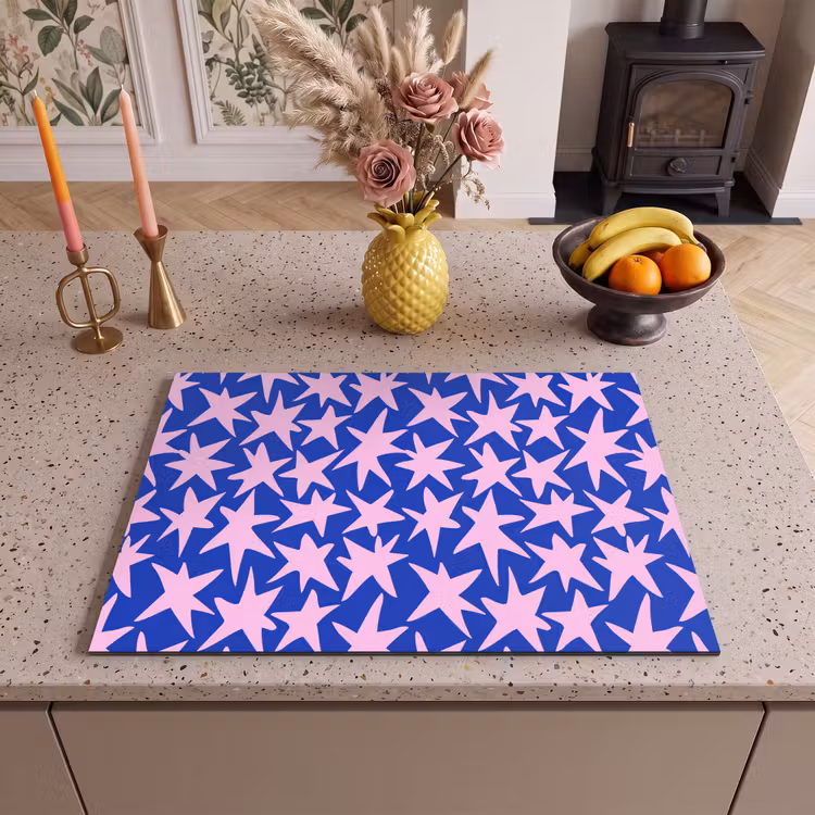 Inductie beschermer - Modern - Sterren - Blauw — 2