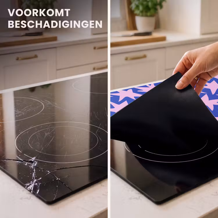 Inductie beschermer - Modern - Sterren - Blauw — 3