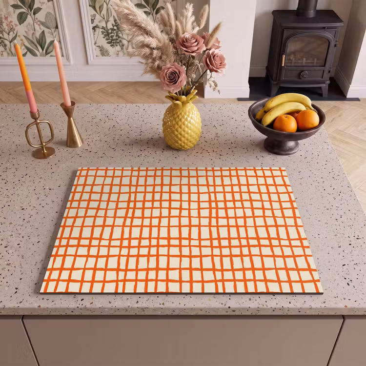 Inductie beschermer - Patroon - Lijnen - Oranje — 2