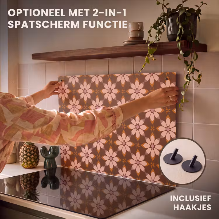 Inductie beschermer - Klassiek - Retro - Bruin — 10