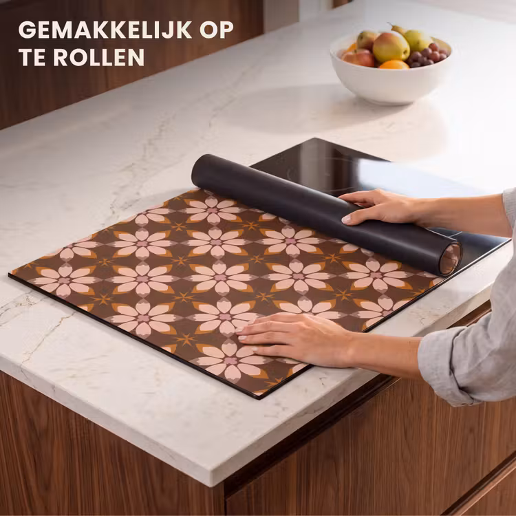 Inductie beschermer - Klassiek - Retro - Bruin — 7