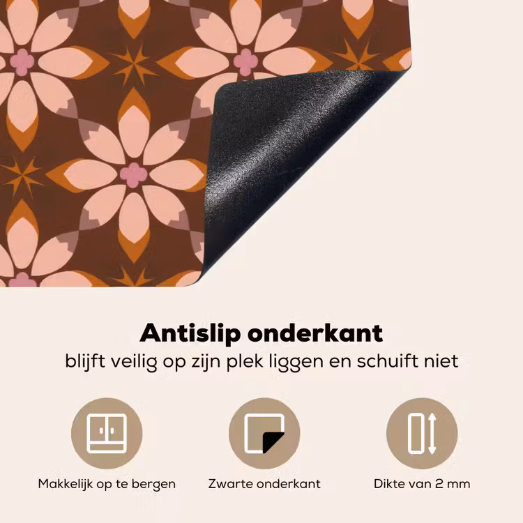 Inductie beschermer - Klassiek - Retro - Bruin — 9