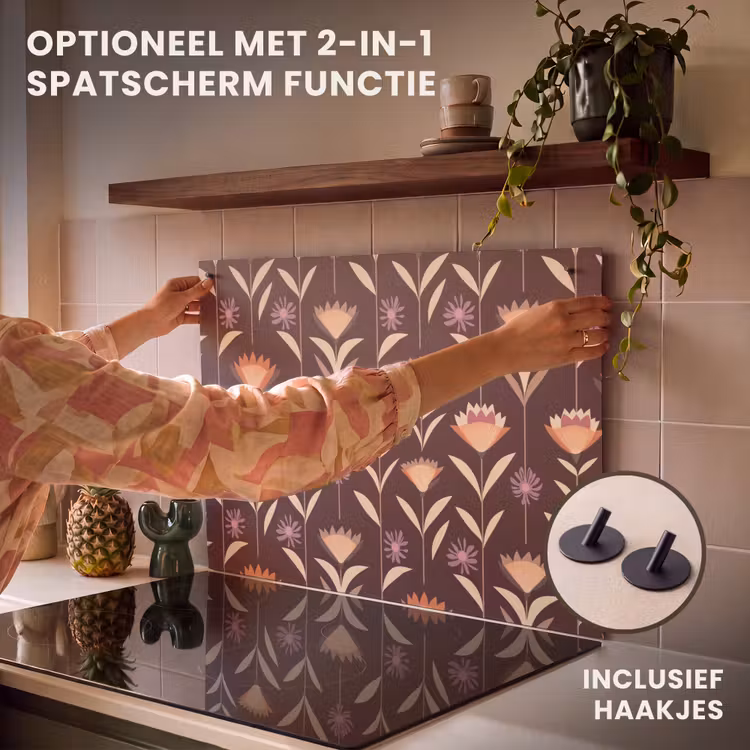 Inductie beschermer - Elegant - Retro - Bruin — 10