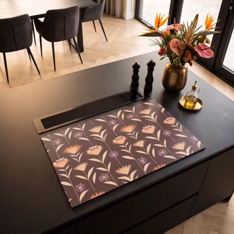 Inductie beschermer - Elegant - Retro - Bruin — 5