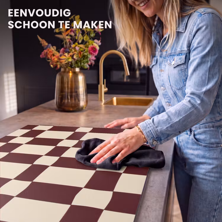 Inductie beschermer - Retro - Patroon - Bruin — 6