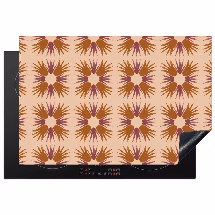 Inductie beschermer - Ornament - Patroon - Oker — 1