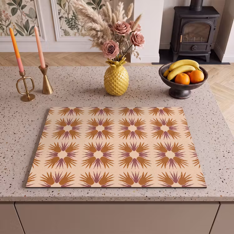 Inductie beschermer - Ornament - Patroon - Oker — 2