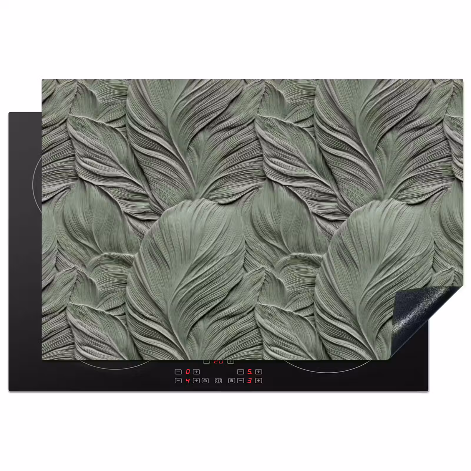 Inductie beschermer - Bladeren - Textuur - Groen — 1