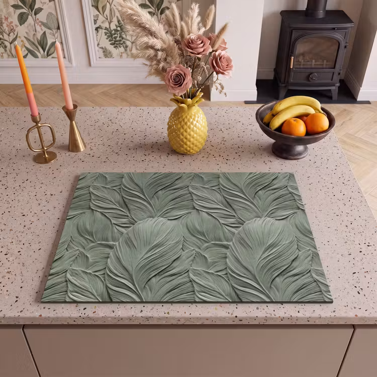 Inductie beschermer - Bladeren - Textuur - Groen — 2