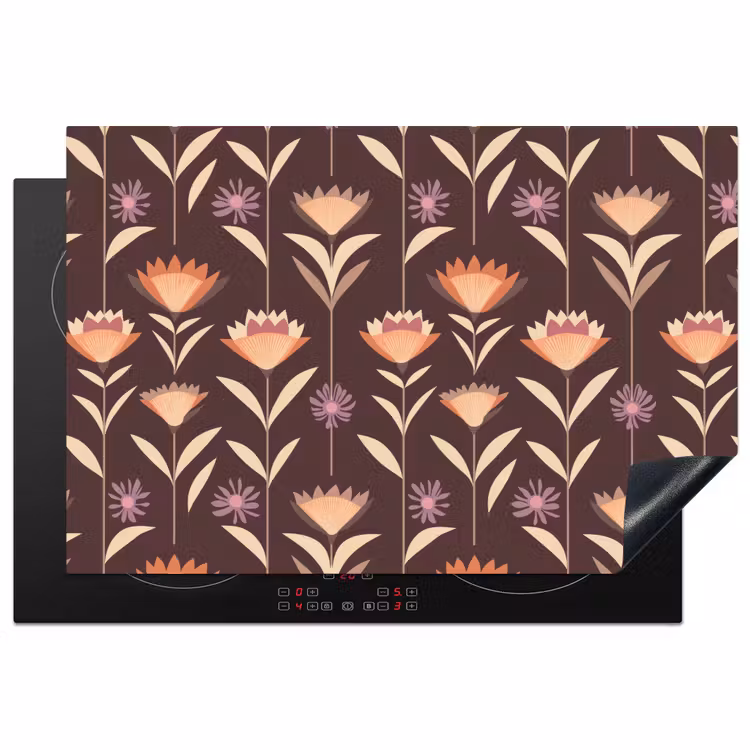 Inductie beschermer - Elegant - Retro - Bruin — 1