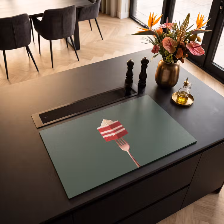 Inductie beschermer - Cake - Vork - Rood — 5