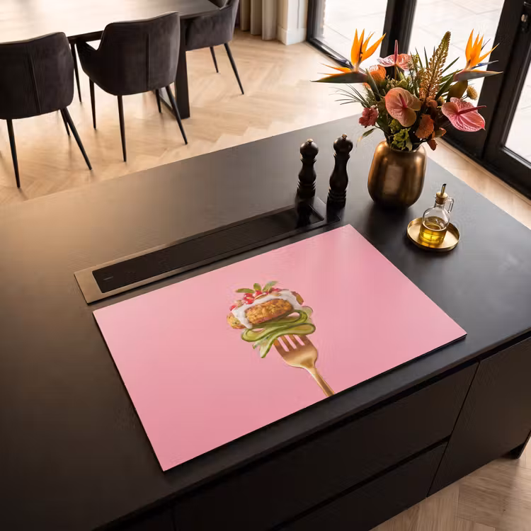 Inductie beschermer - Eten - Vork - Roze — 5