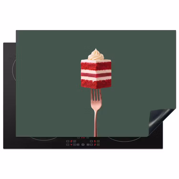 Inductie beschermer - Cake - Vork - Rood — 1