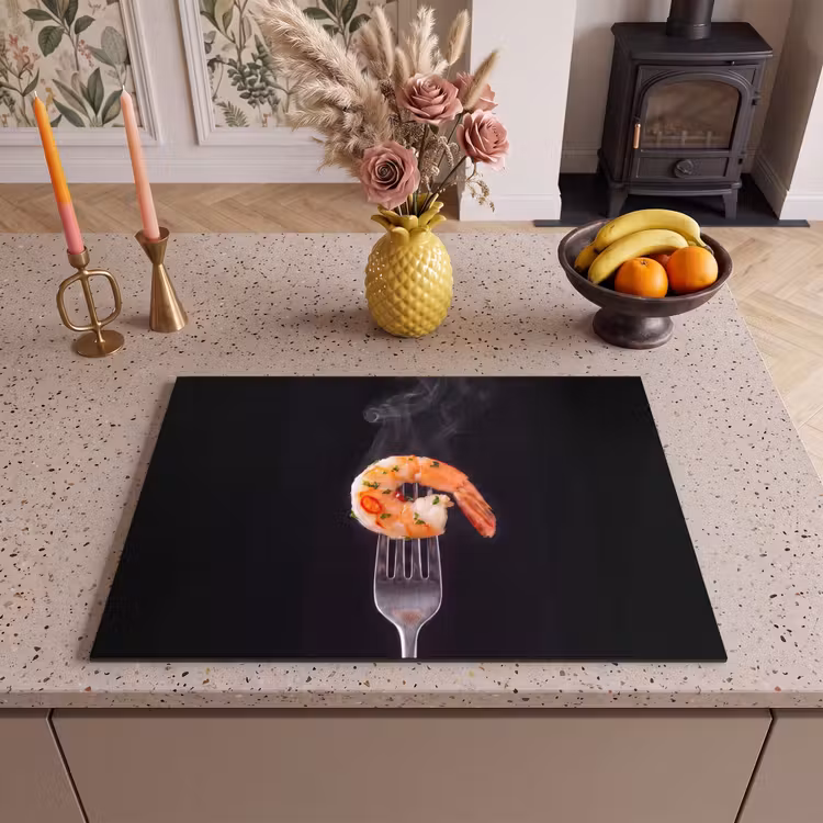 Inductie beschermer - Eten - Garnaal - Vork — 2