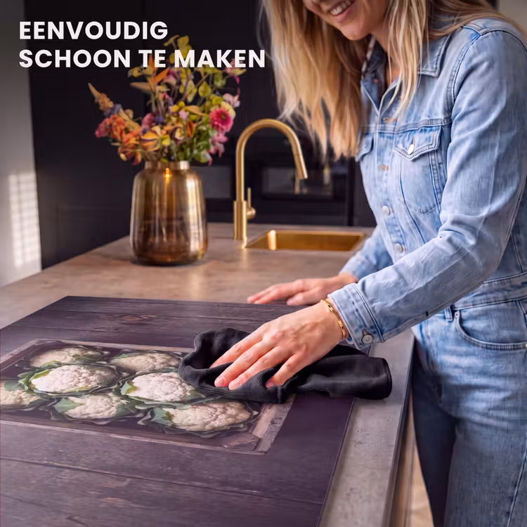Inductie beschermer - Bloemkool - Houten kist — 6