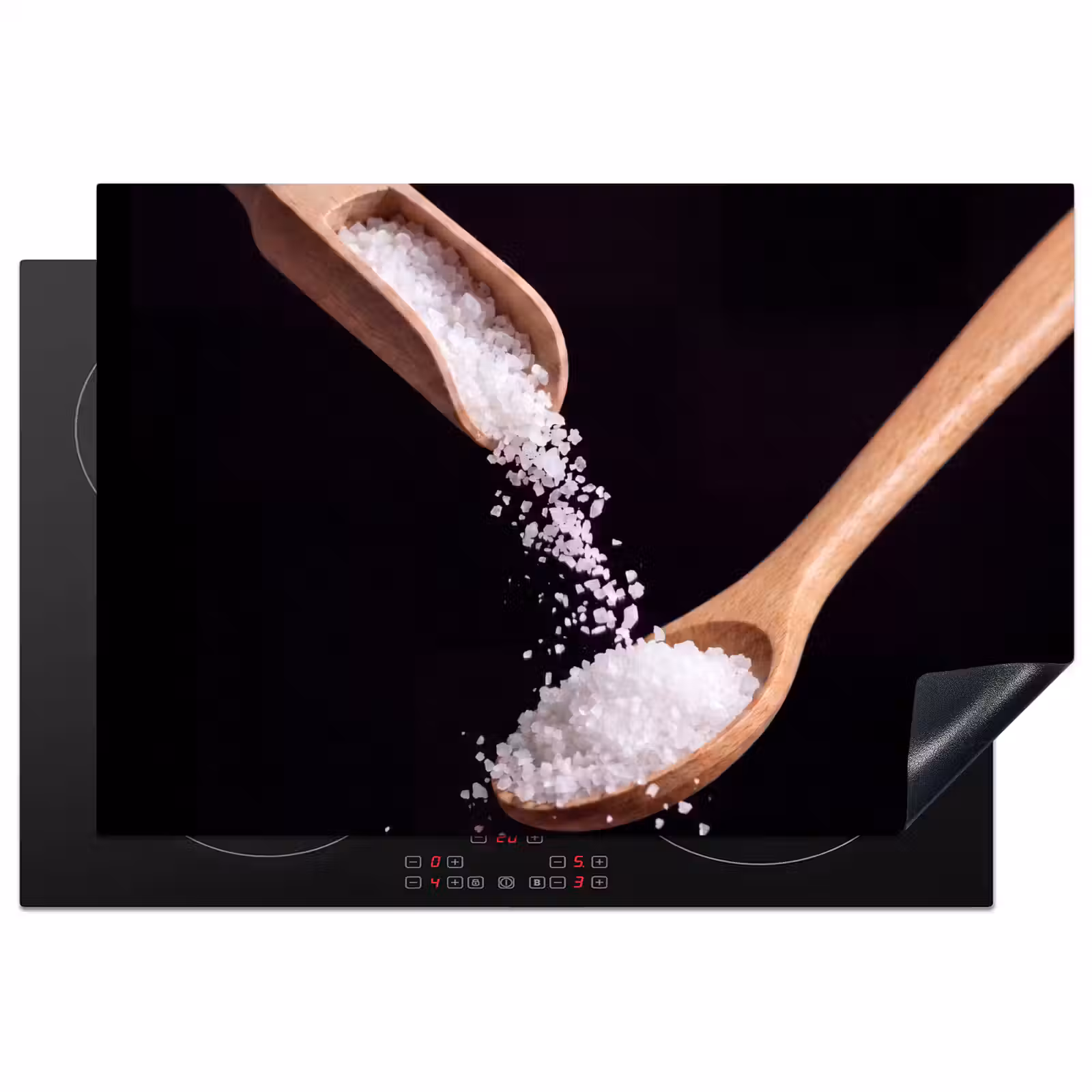 Inductie beschermer - Eten - Zout - Hout — 1