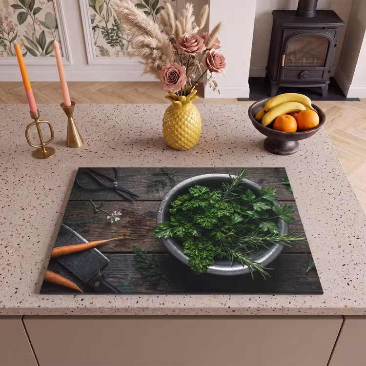 Inductie beschermer - Groenten - Hout - Eten — 2