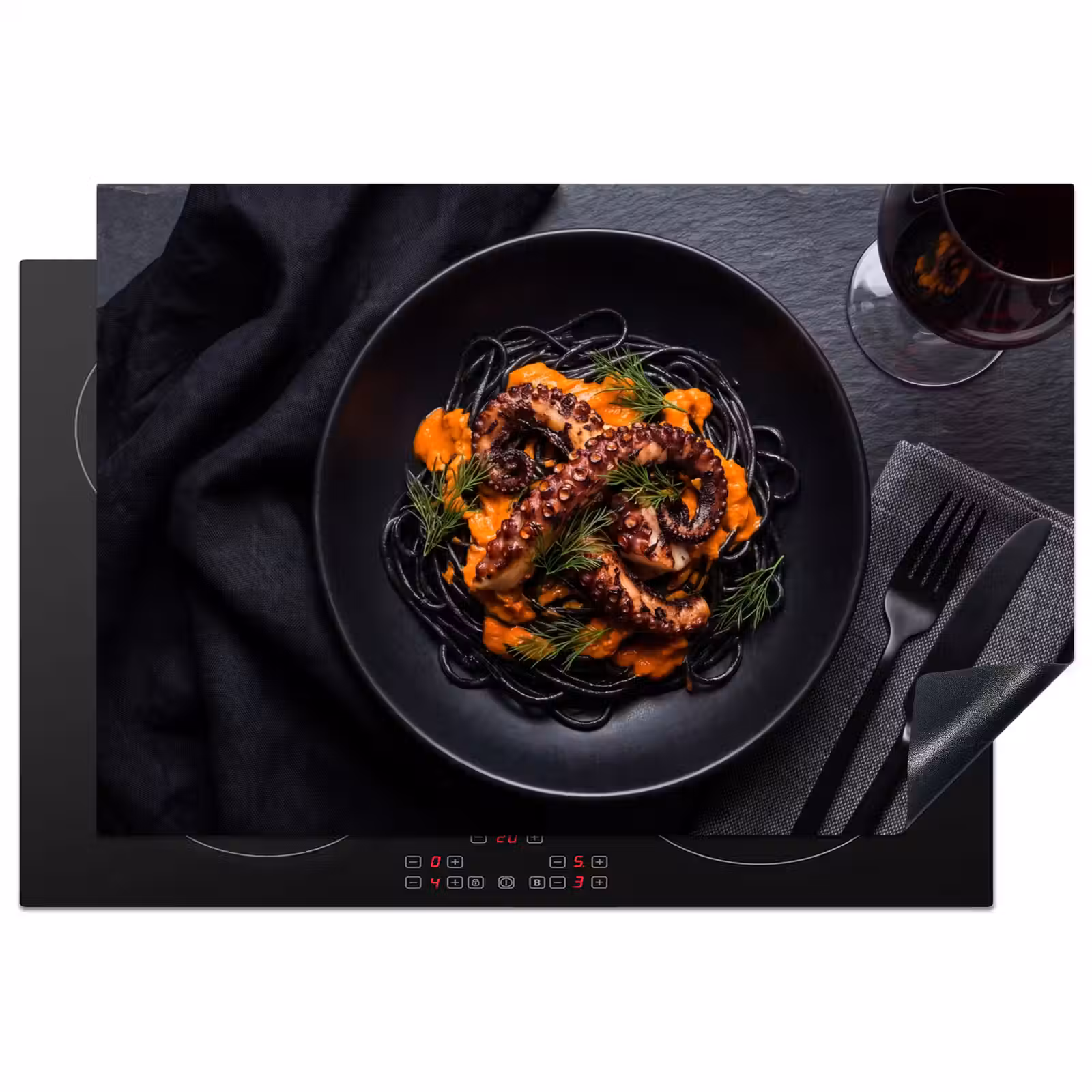 Inductie beschermer - Eten - Octopus - Modern — 1