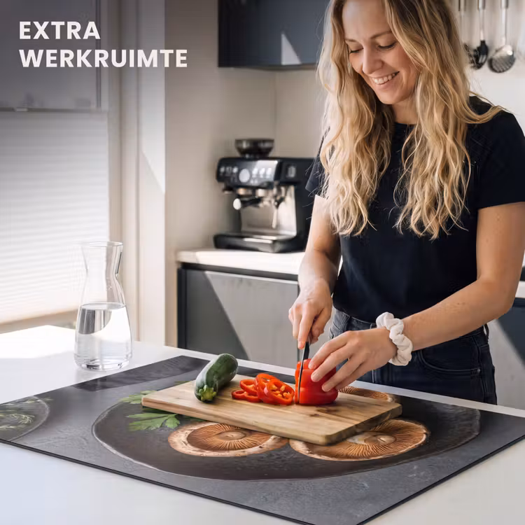 Inductie beschermer - Paddestoelen - Kruiden - Eten — 4