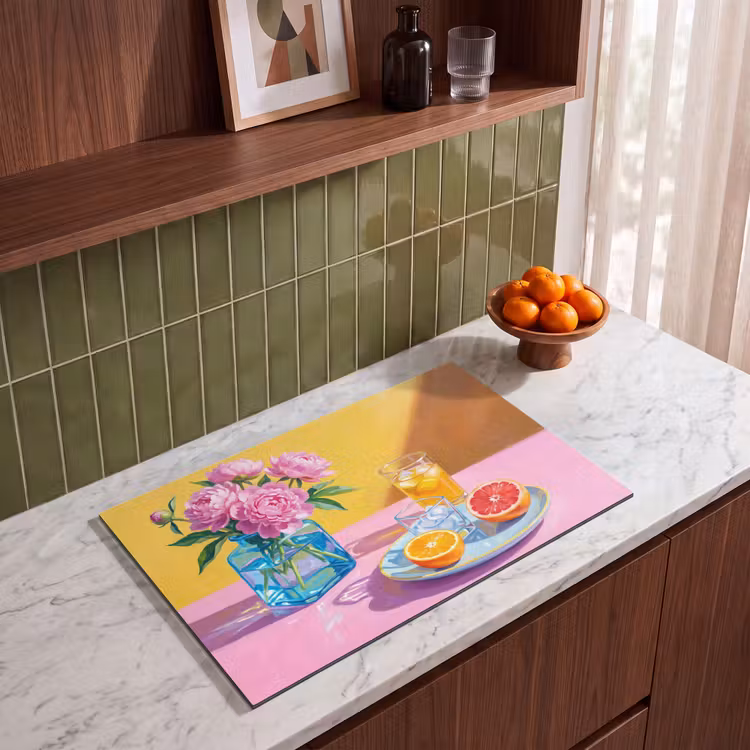 Inductie beschermer - Bloemen - Roze - Modern — 8