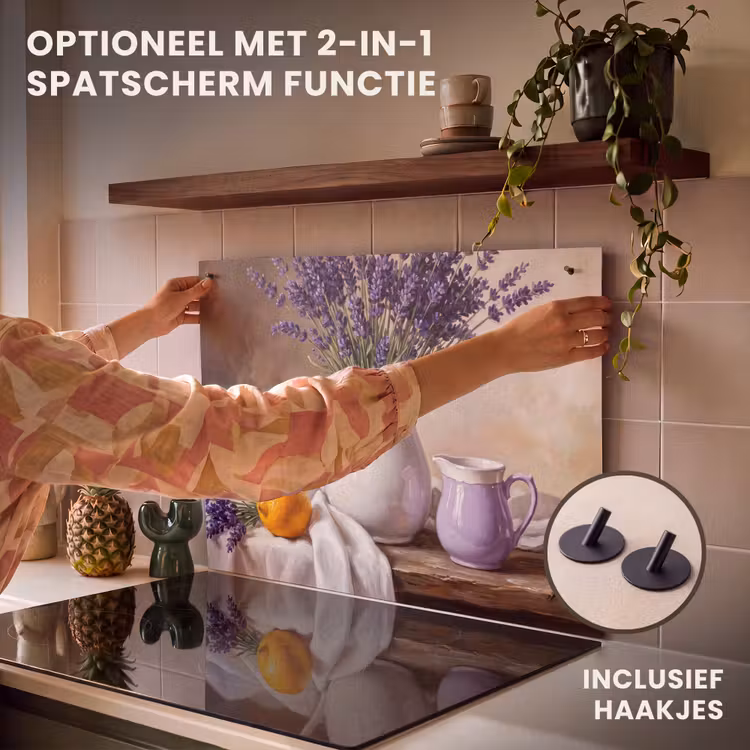Inductie beschermer - Bloemen - Stilleven - Paars — 10