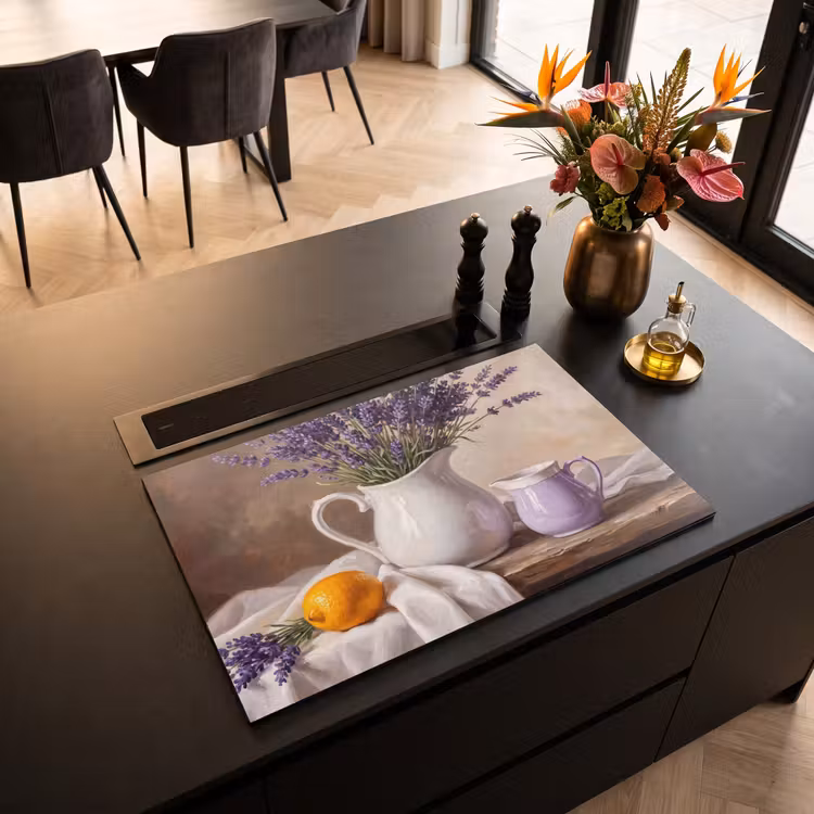 Inductie beschermer - Bloemen - Stilleven - Paars — 5