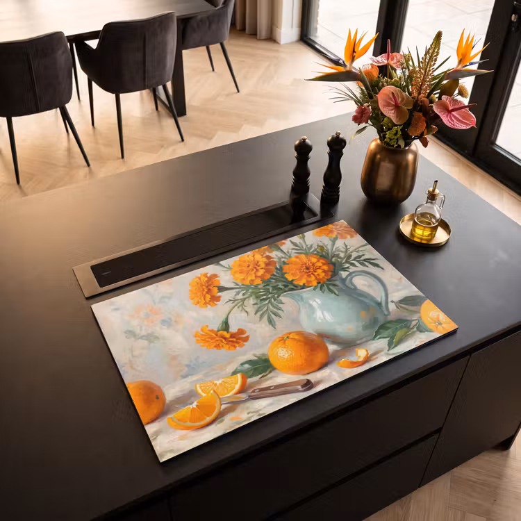 Inductie beschermer - Eten - Oranje - Kunst — 5