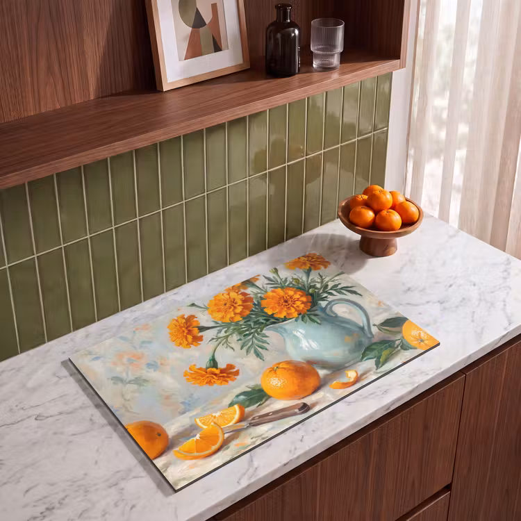 Inductie beschermer - Eten - Oranje - Kunst — 8