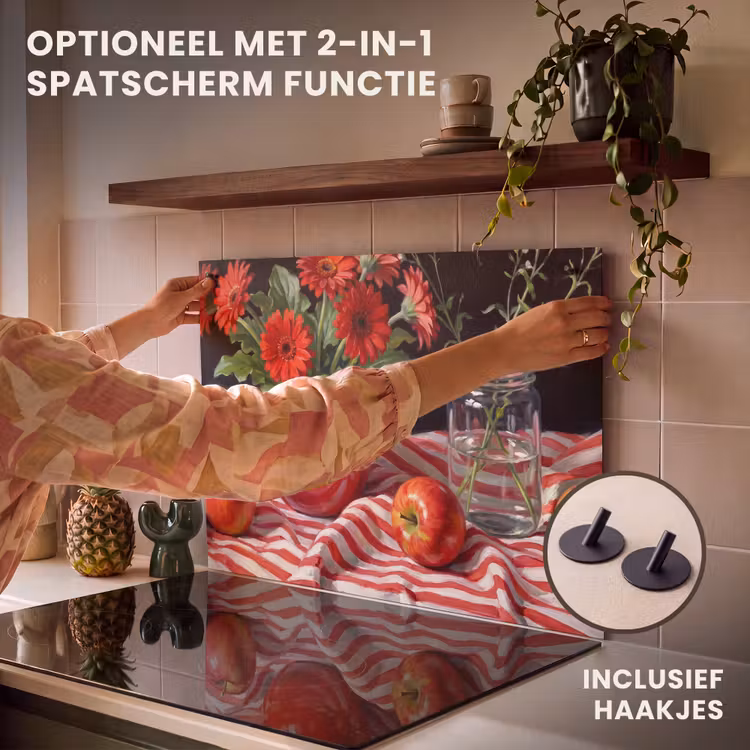 Inductie beschermer - Rode bloemen - Vaas — 10