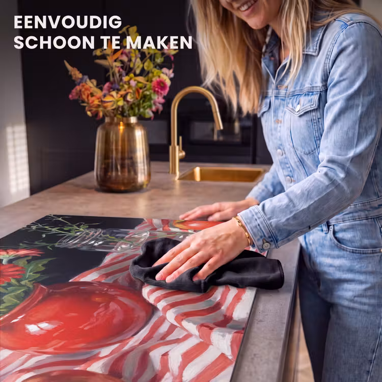 Inductie beschermer - Rode bloemen - Vaas — 6