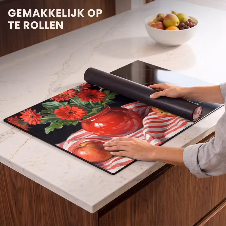 Inductie beschermer - Rode bloemen - Vaas — 7