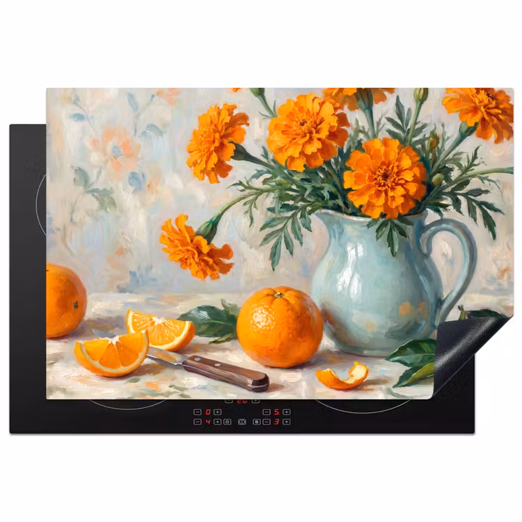 Inductie beschermer - Eten - Oranje - Kunst — 1
