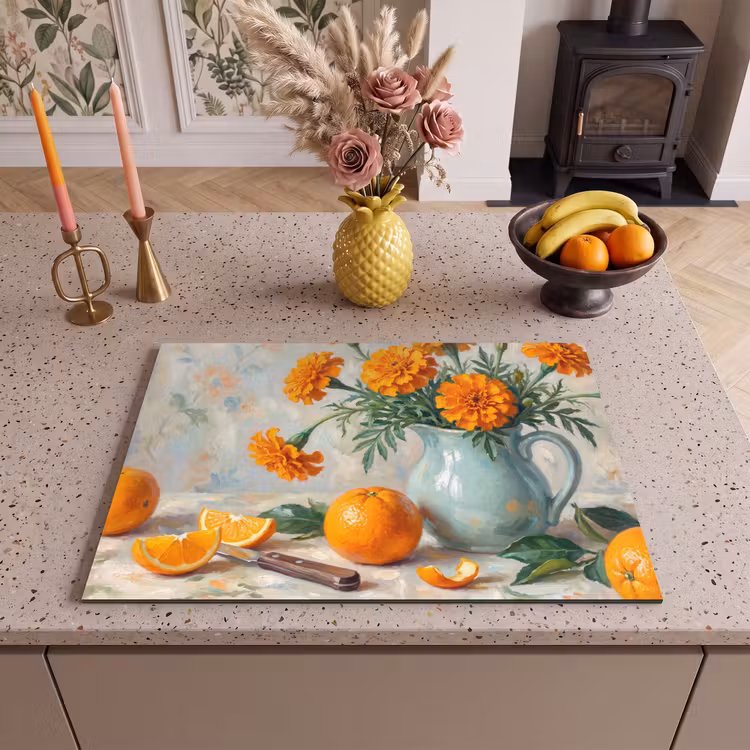 Inductie beschermer - Eten - Oranje - Kunst — 2