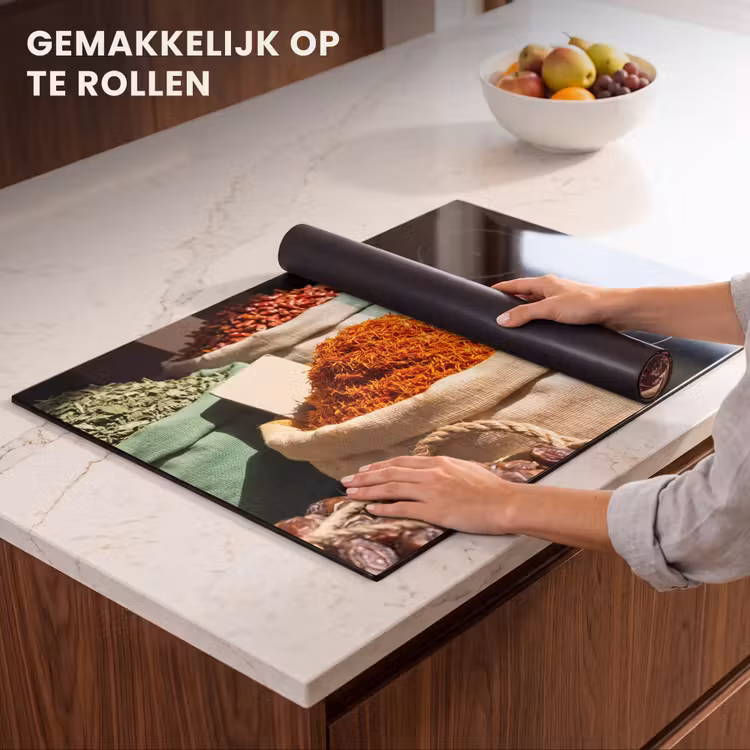 Inductie beschermer - Kruiden - Markt - Kleurrijk — 7