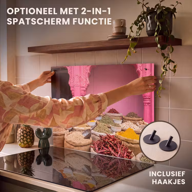 Inductie beschermer - Kruiden - Markt - Roze — 10