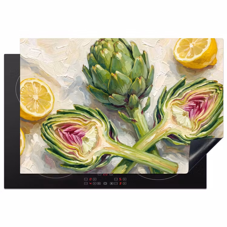 Inductie beschermer - Artisjok - Citroen - Eten — 1