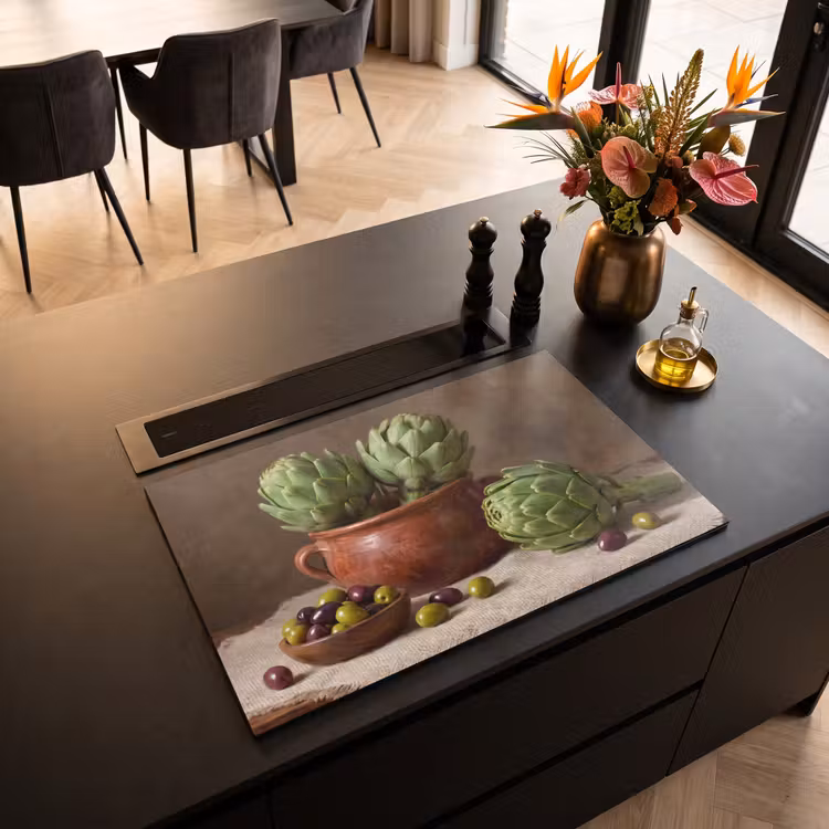 Inductie beschermer - Artisjokken - Olijven - Eten — 5