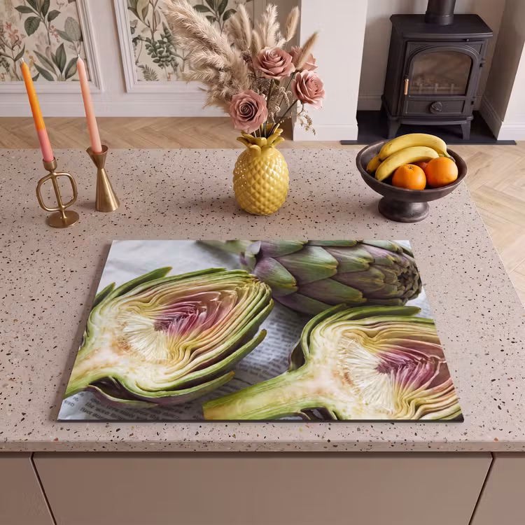 Inductie beschermer - Artisjok - Doorgesneden - Eten — 2
