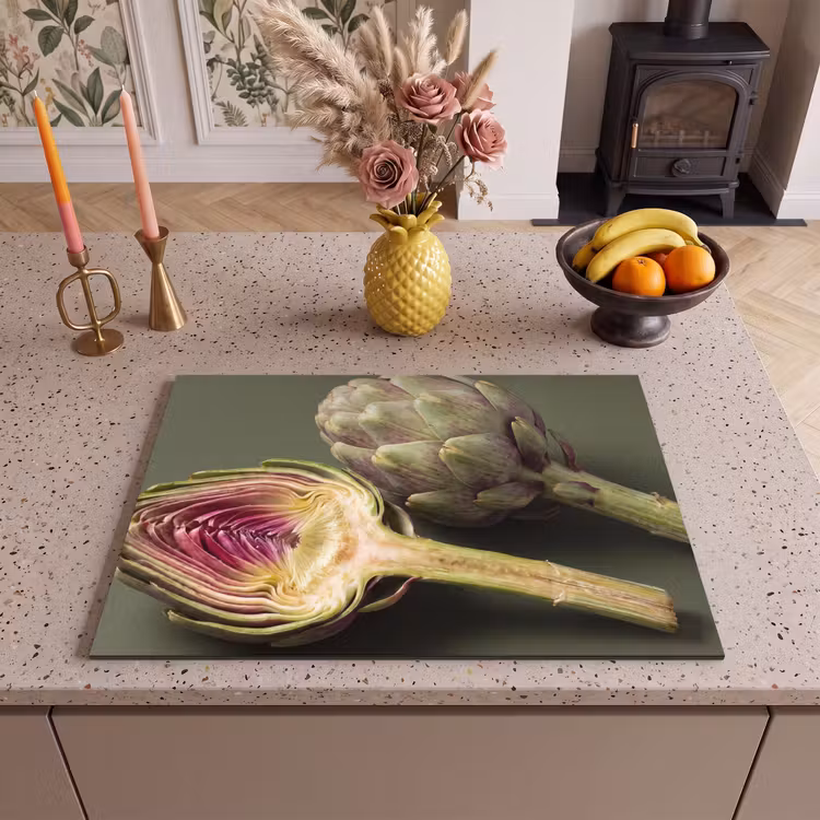 Inductie beschermer - Artisjok - Paars - Voedsel — 2