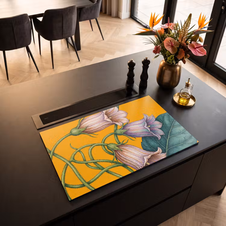 Inductie beschermer - Bloemen - Botanisch - Geel — 5