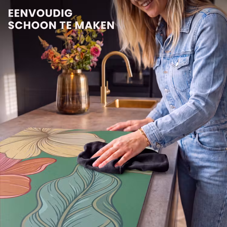 Inductie beschermer - Bloemen - Groen - Illustratie — 6